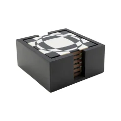 KARE Design Dessous De Verre Miracle Noirs Et Blancs Set De 6 ^ Vaisselle