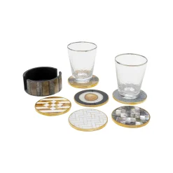 KARE Design Dessous De Verre Nature Set De 6 ^ Vaisselle