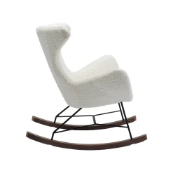 KARE Design Fauteuil à Bascule Balance Blanc ^ Fauteuil