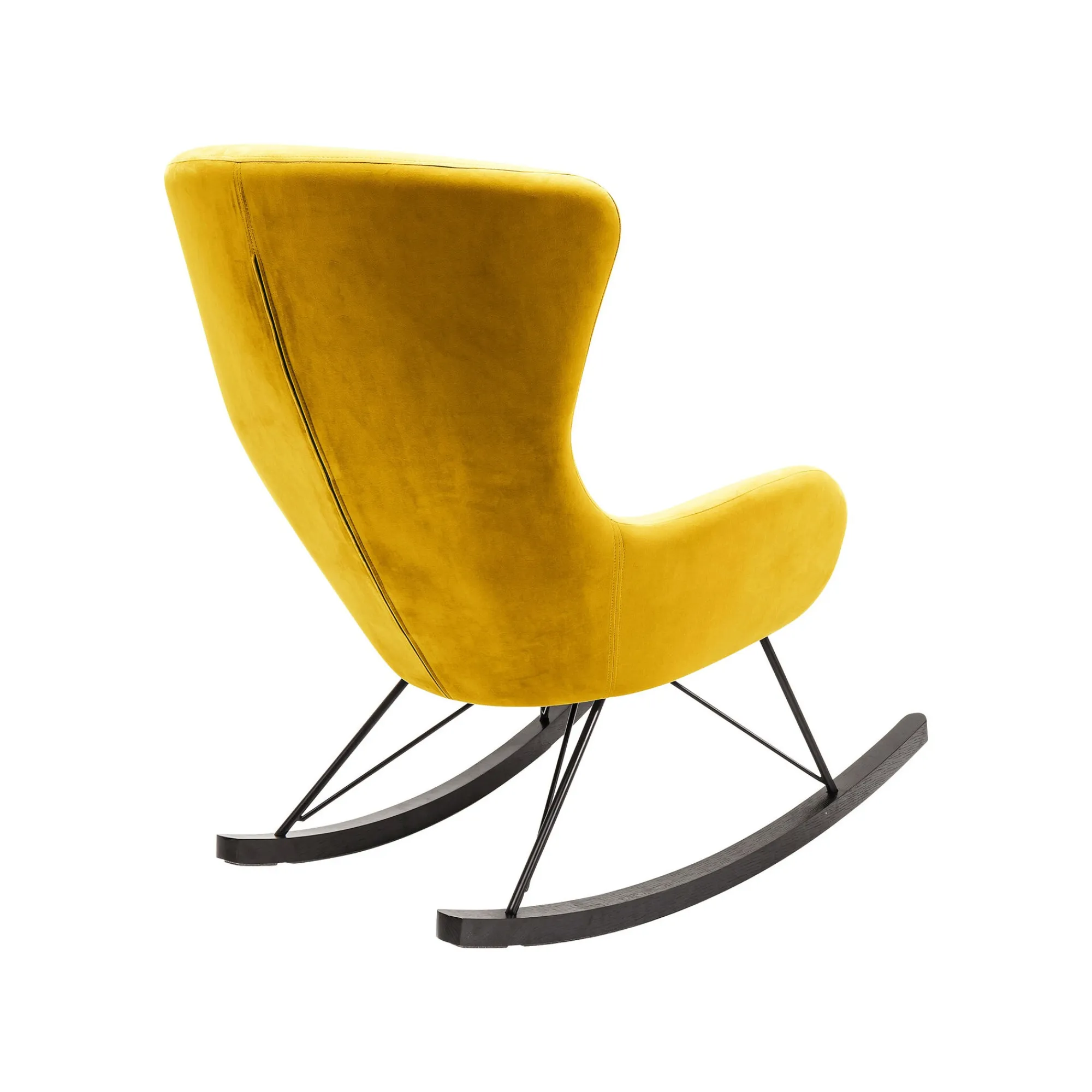 KARE Design Fauteuil à Bascule Oslo Jaune ^ Fauteuil