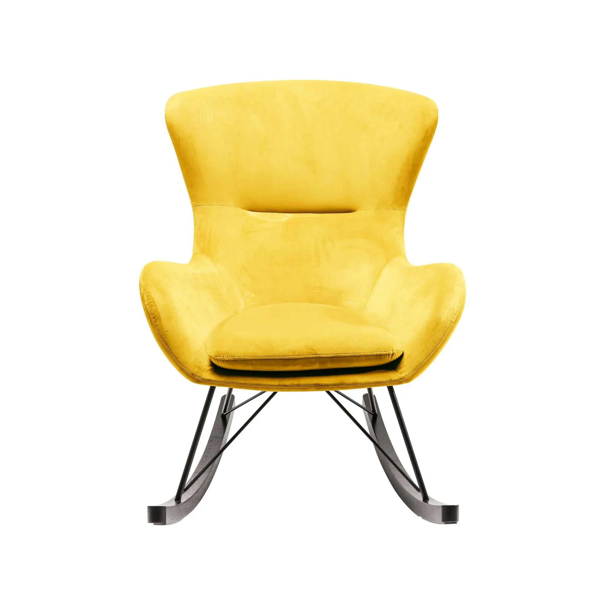 KARE Design Fauteuil à Bascule Oslo Jaune ^ Fauteuil