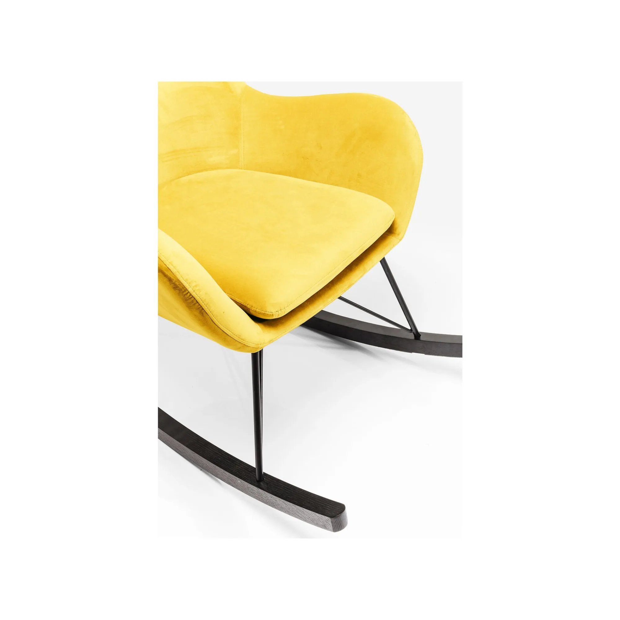 KARE Design Fauteuil à Bascule Oslo Jaune ^ Fauteuil