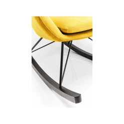 KARE Design Fauteuil à Bascule Oslo Jaune ^ Fauteuil