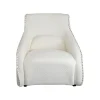 KARE Design Fauteuil à Bascule Swing Ritmo Boucle Crème ^ Fauteuil