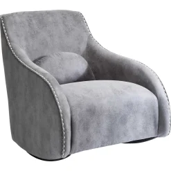 KARE Design Fauteuil à Bascule Swing Ritmo Vintage Gris ^ Fauteuil