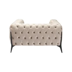 KARE Design Fauteuil Bellissima Velours Beige ^ Fauteuil