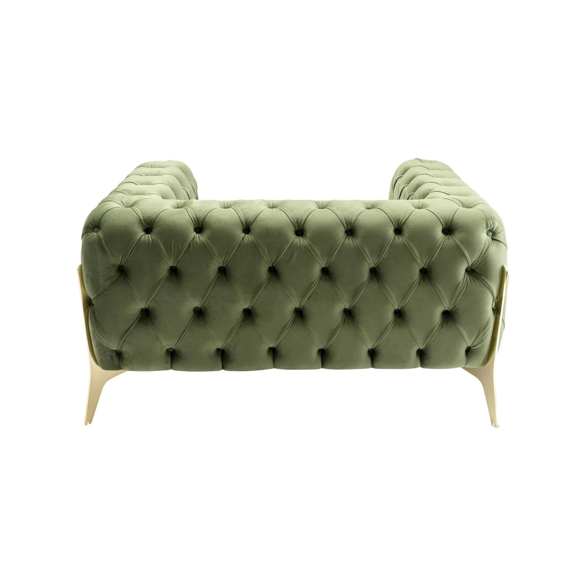 KARE Design Fauteuil Bellissima Velours Vert ^ Fauteuil