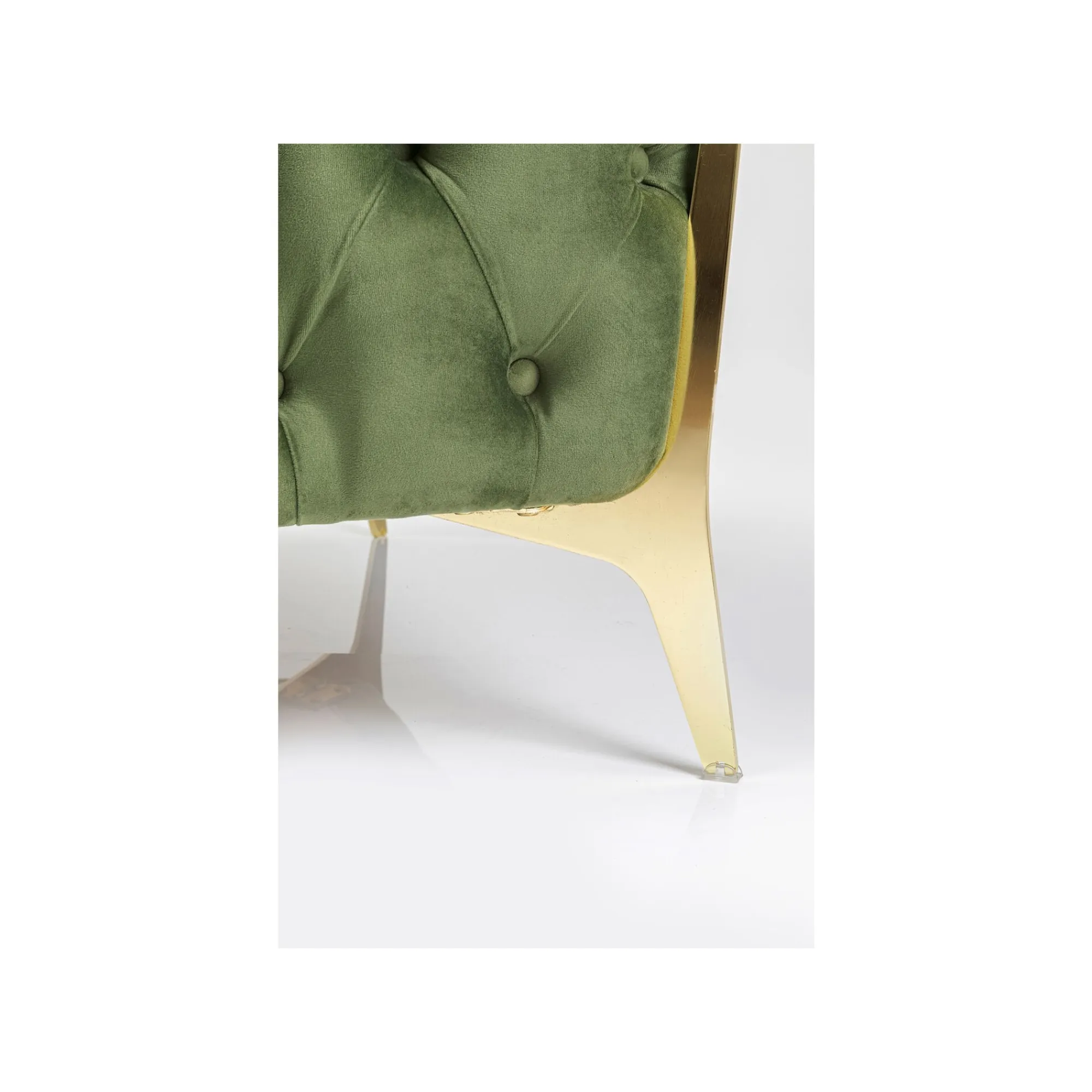 KARE Design Fauteuil Bellissima Velours Vert ^ Fauteuil