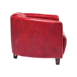 KARE Design Fauteuil Cigar Lounge Cuir Rouge ^ Fauteuil