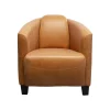 KARE Design Fauteuil Cigar Lounge Cuir Marron Clair ^ Fauteuil