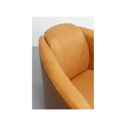 KARE Design Fauteuil Cigar Lounge Cuir Marron Clair ^ Fauteuil