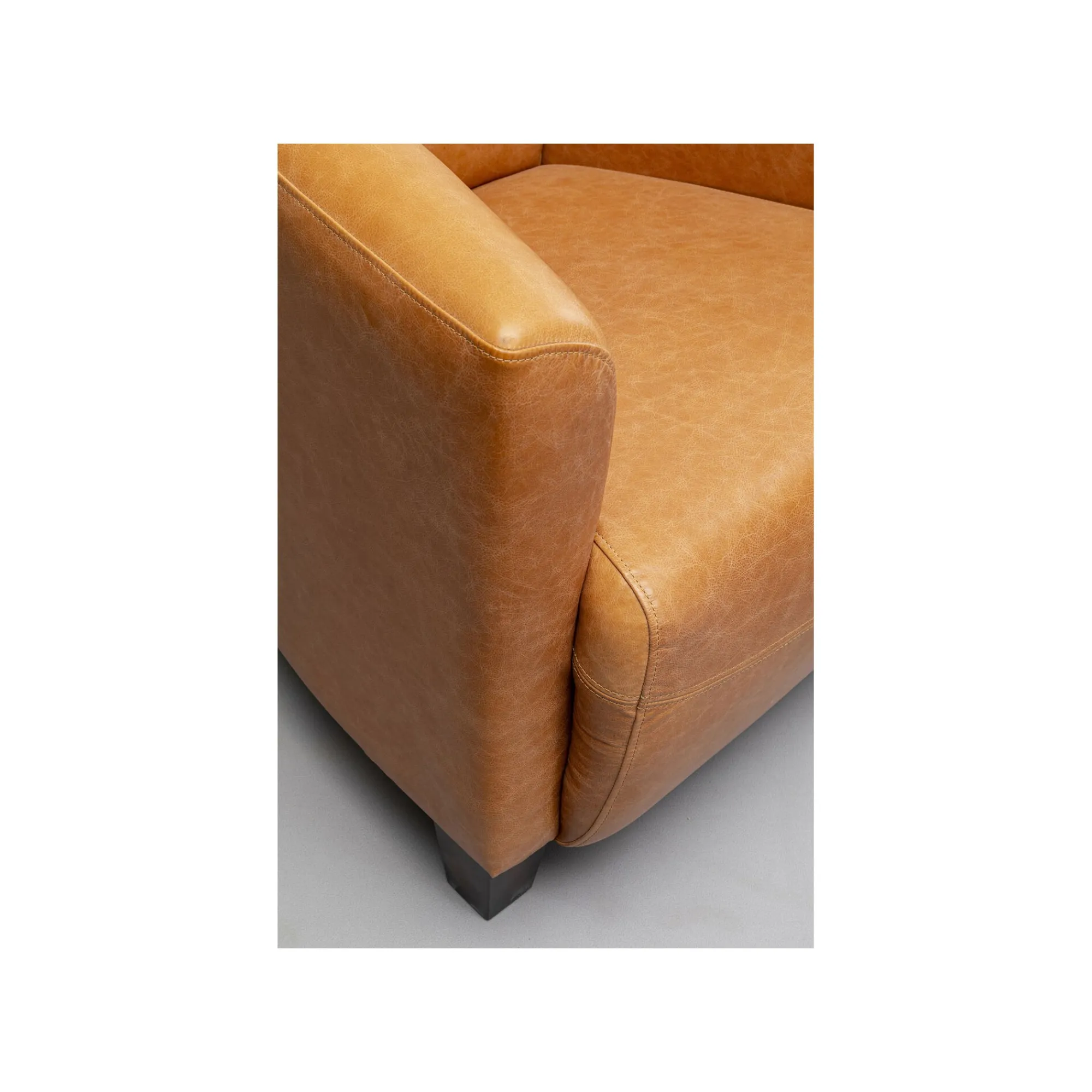KARE Design Fauteuil Cigar Lounge Cuir Marron Clair ^ Fauteuil