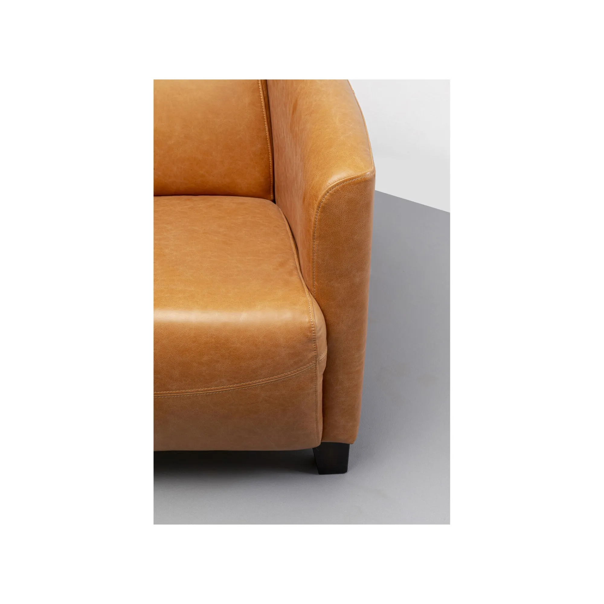 KARE Design Fauteuil Cigar Lounge Cuir Marron Clair ^ Fauteuil