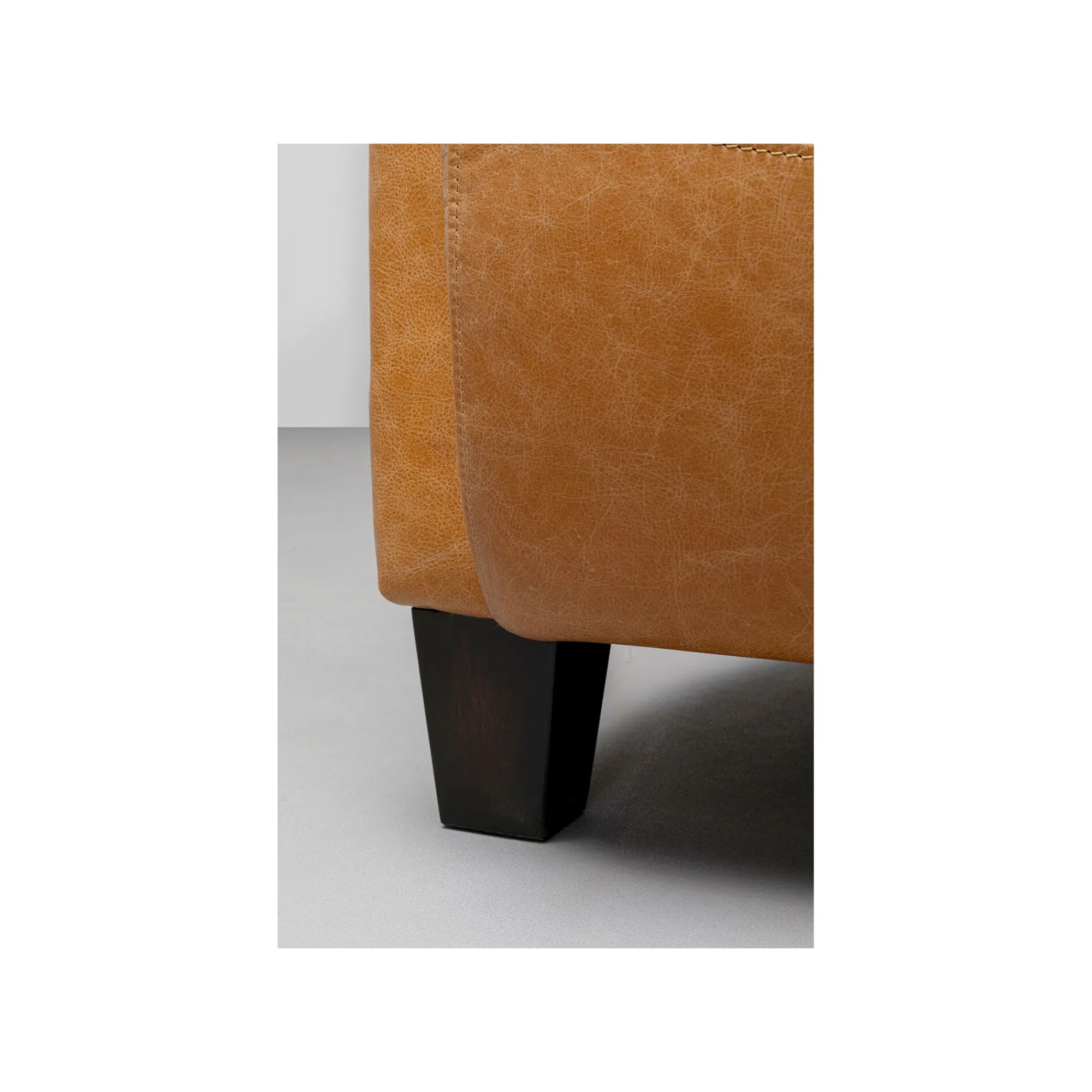 KARE Design Fauteuil Cigar Lounge Cuir Marron Clair ^ Fauteuil