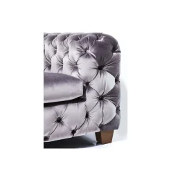 KARE Design Fauteuil Desire Velours Gris ^ Fauteuil