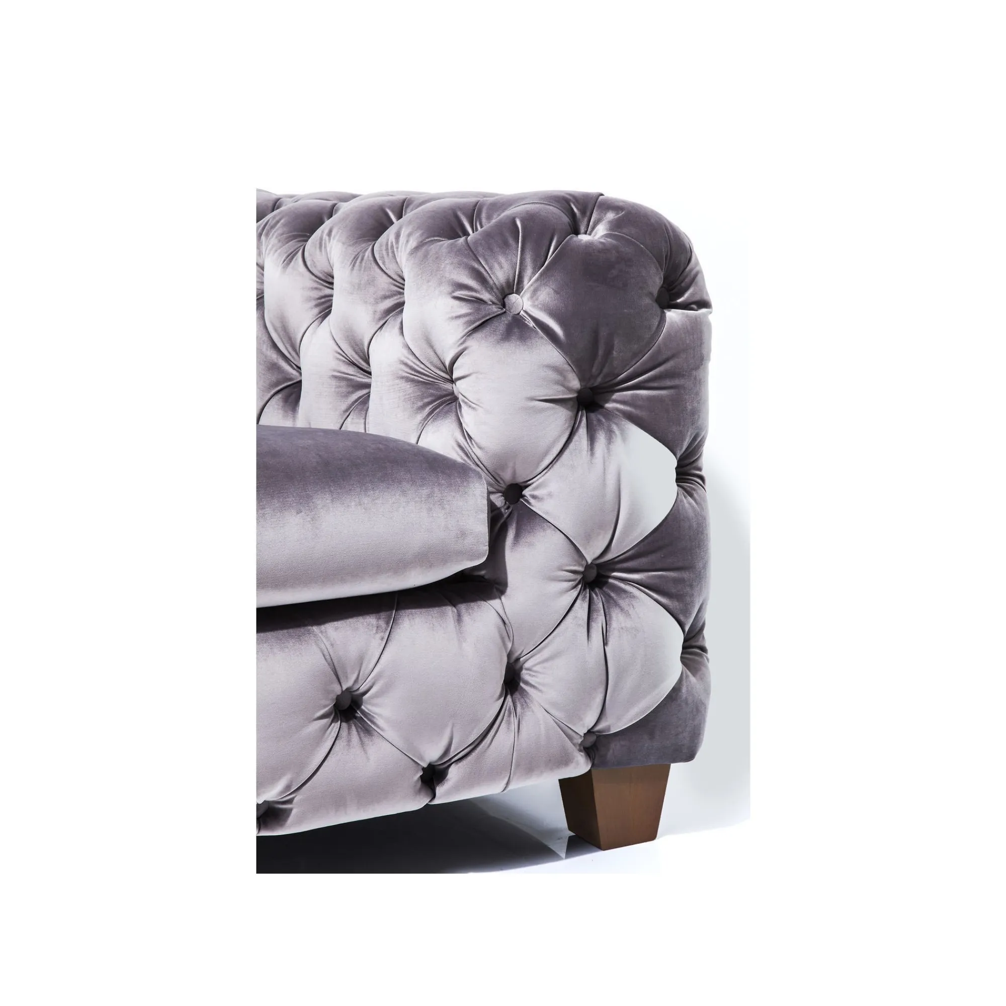 KARE Design Fauteuil Desire Velours Gris ^ Fauteuil