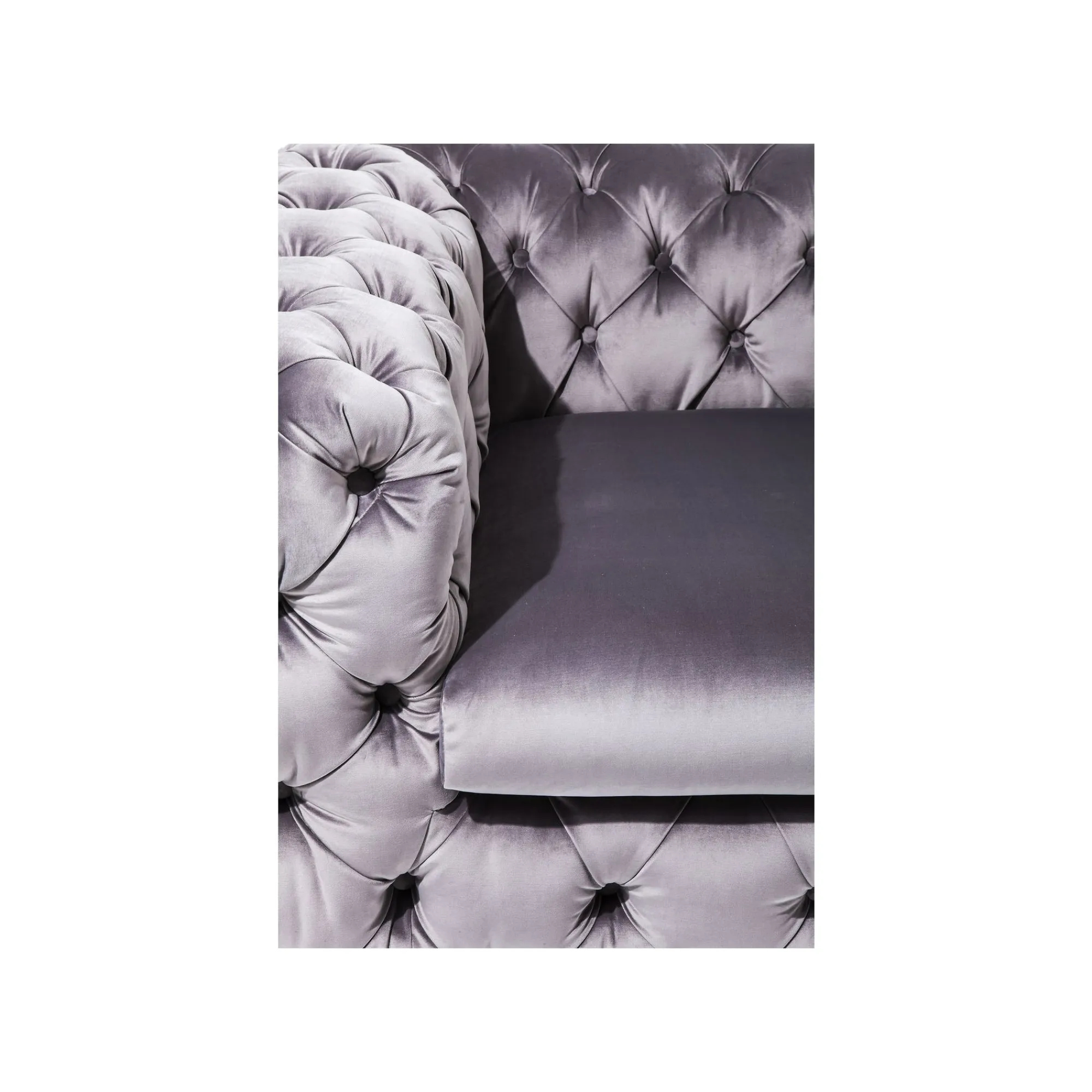 KARE Design Fauteuil Desire Velours Gris ^ Fauteuil