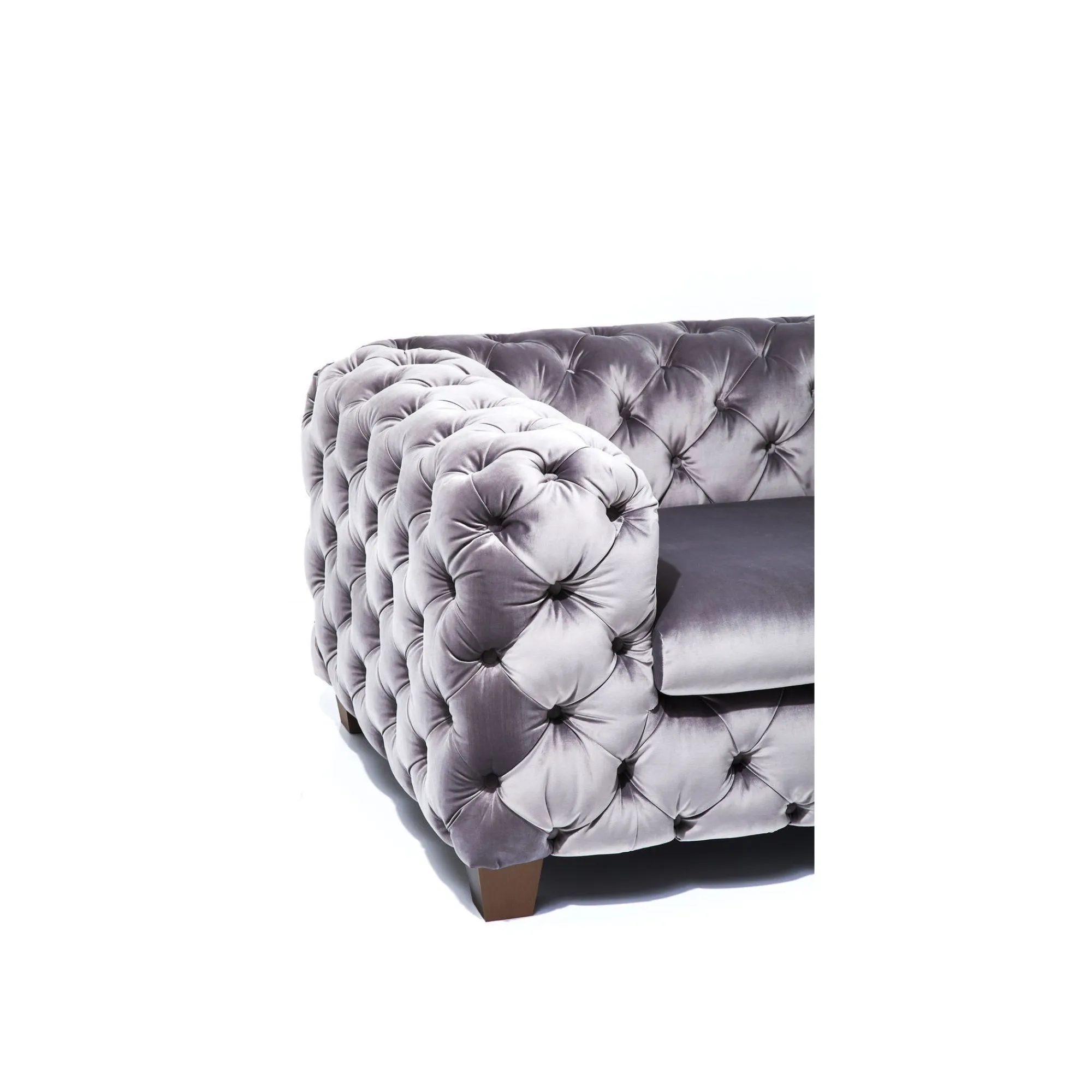 KARE Design Fauteuil Desire Velours Gris ^ Fauteuil