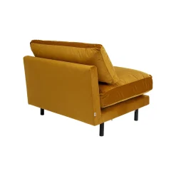 KARE Design Fauteuil Discovery Velours Ocre ^ Fauteuil