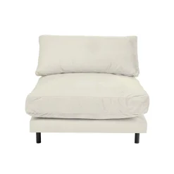 KARE Design Fauteuil Discovery Velours Crème ^ Fauteuil