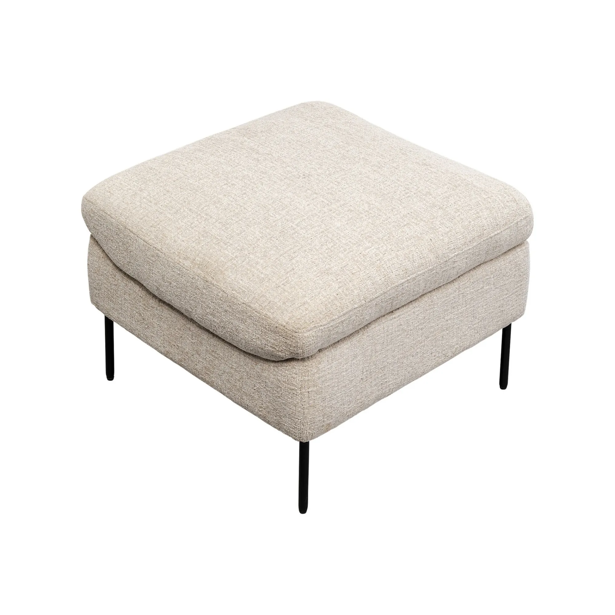 KARE Design Fauteuil Et Repose-pieds Quinn Beige ^ Fauteuil