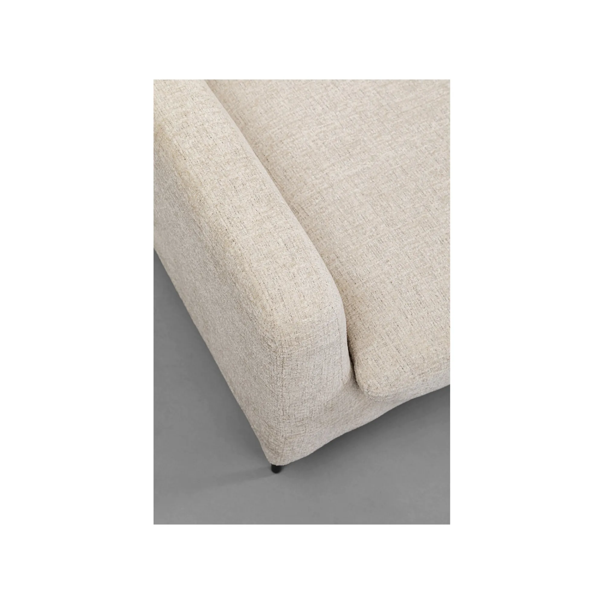 KARE Design Fauteuil Et Repose-pieds Quinn Beige ^ Fauteuil