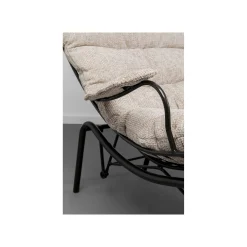 KARE Design Fauteuil Et Repose-pieds Vienna Swing Beige ^ Fauteuil