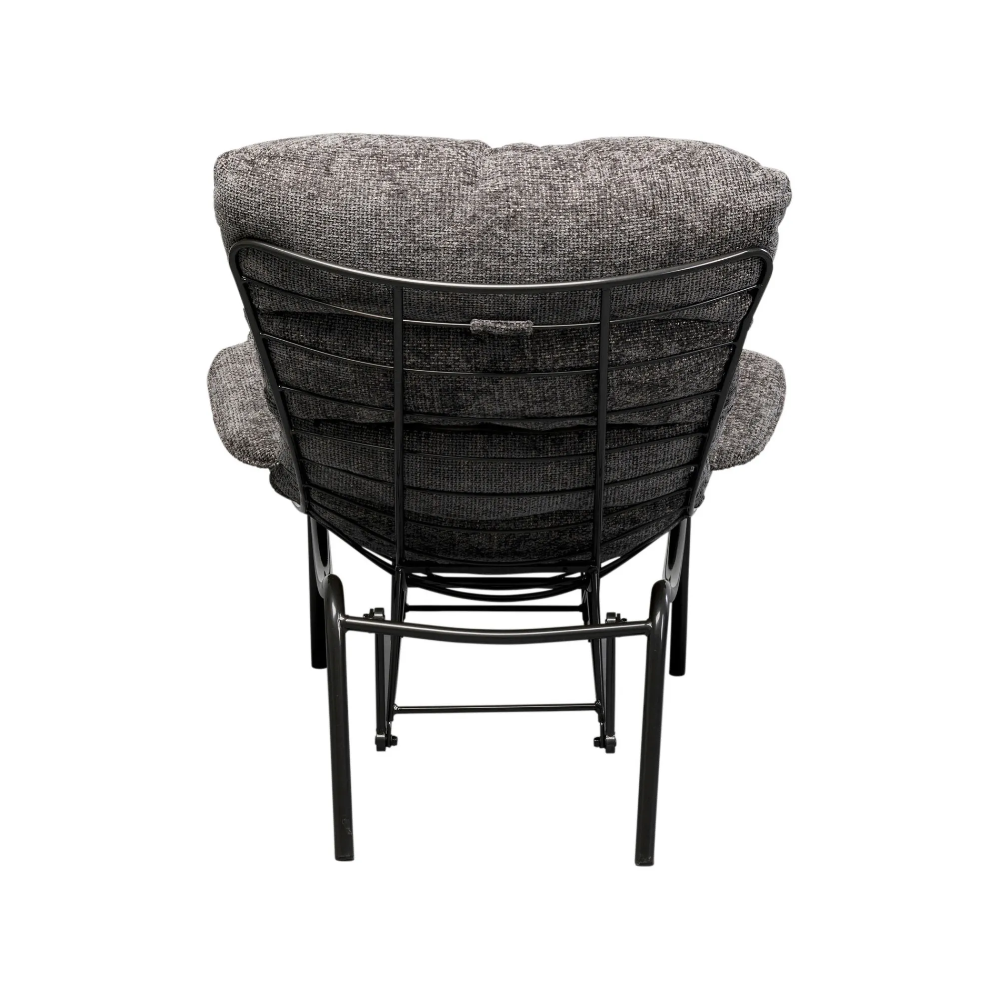 KARE Design Fauteuil Et Repose-pieds Vienna Swing Gris ^ Fauteuil