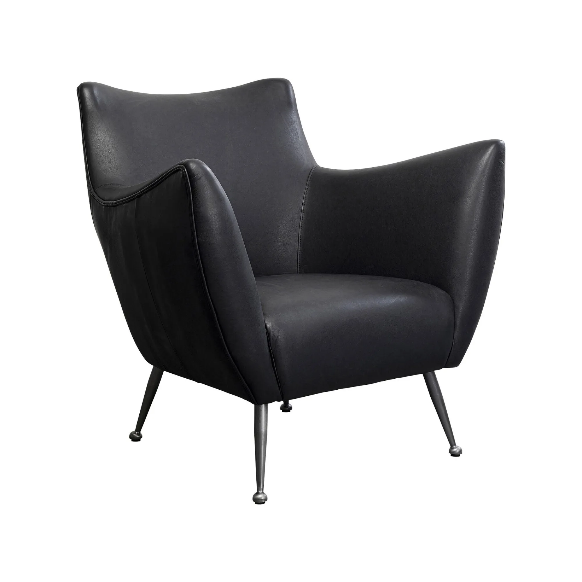 KARE Design Fauteuil Goldfinger Noir ^ Fauteuil