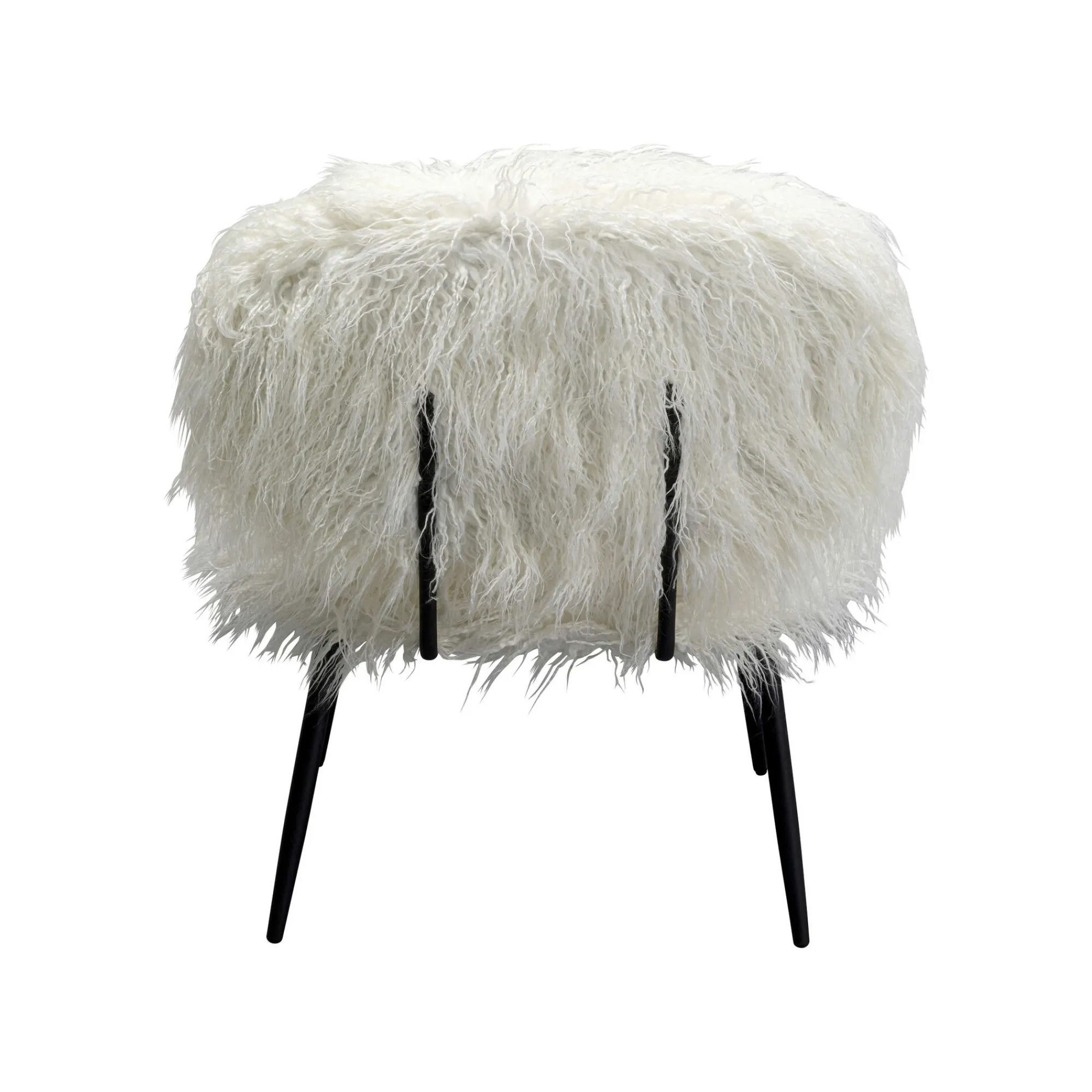 KARE Design Fauteuil Hairy Blanc ^ Fauteuil