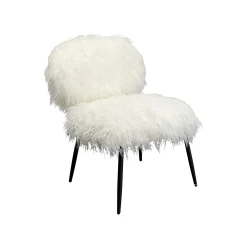 KARE Design Fauteuil Hairy Blanc ^ Fauteuil