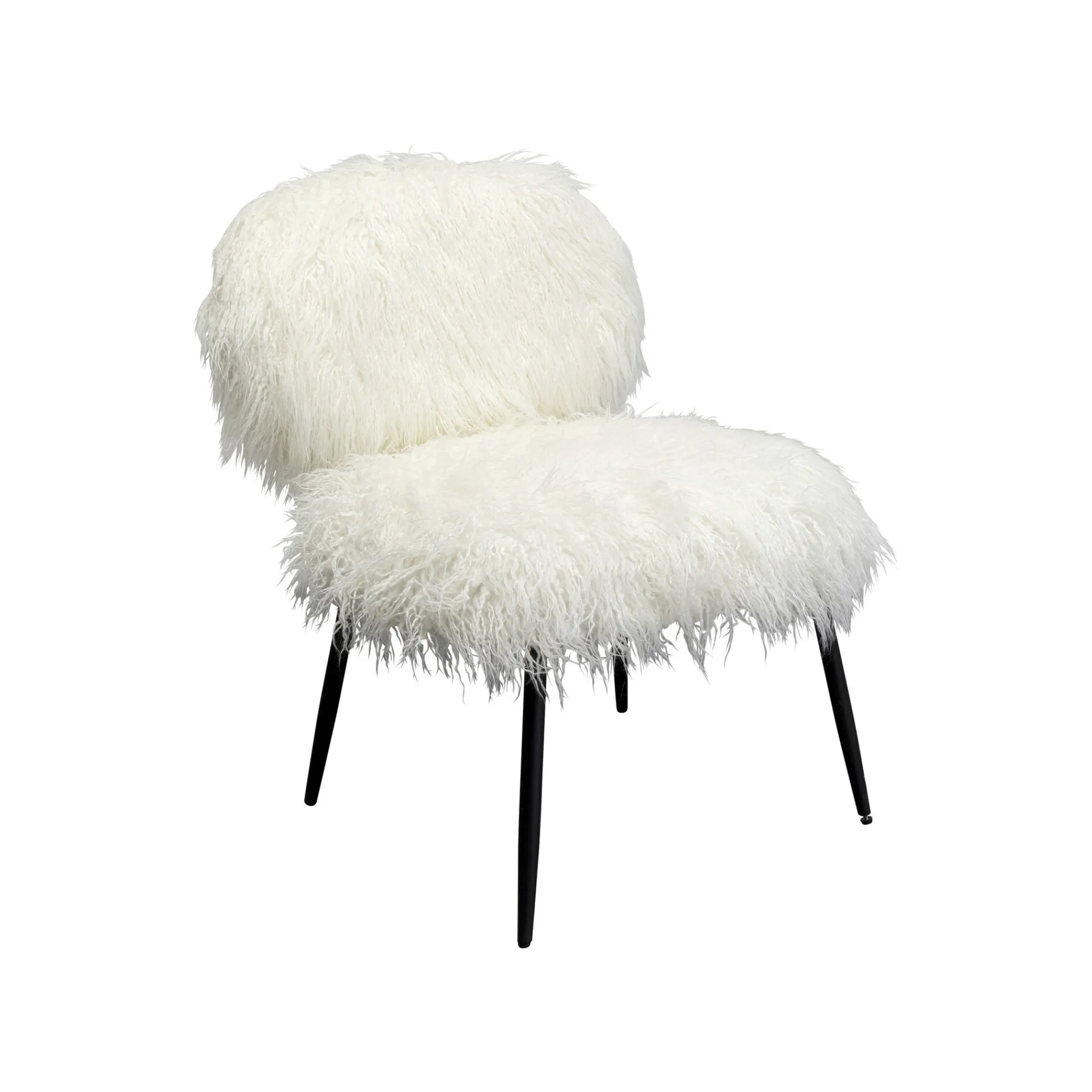 KARE Design Fauteuil Hairy Blanc ^ Fauteuil