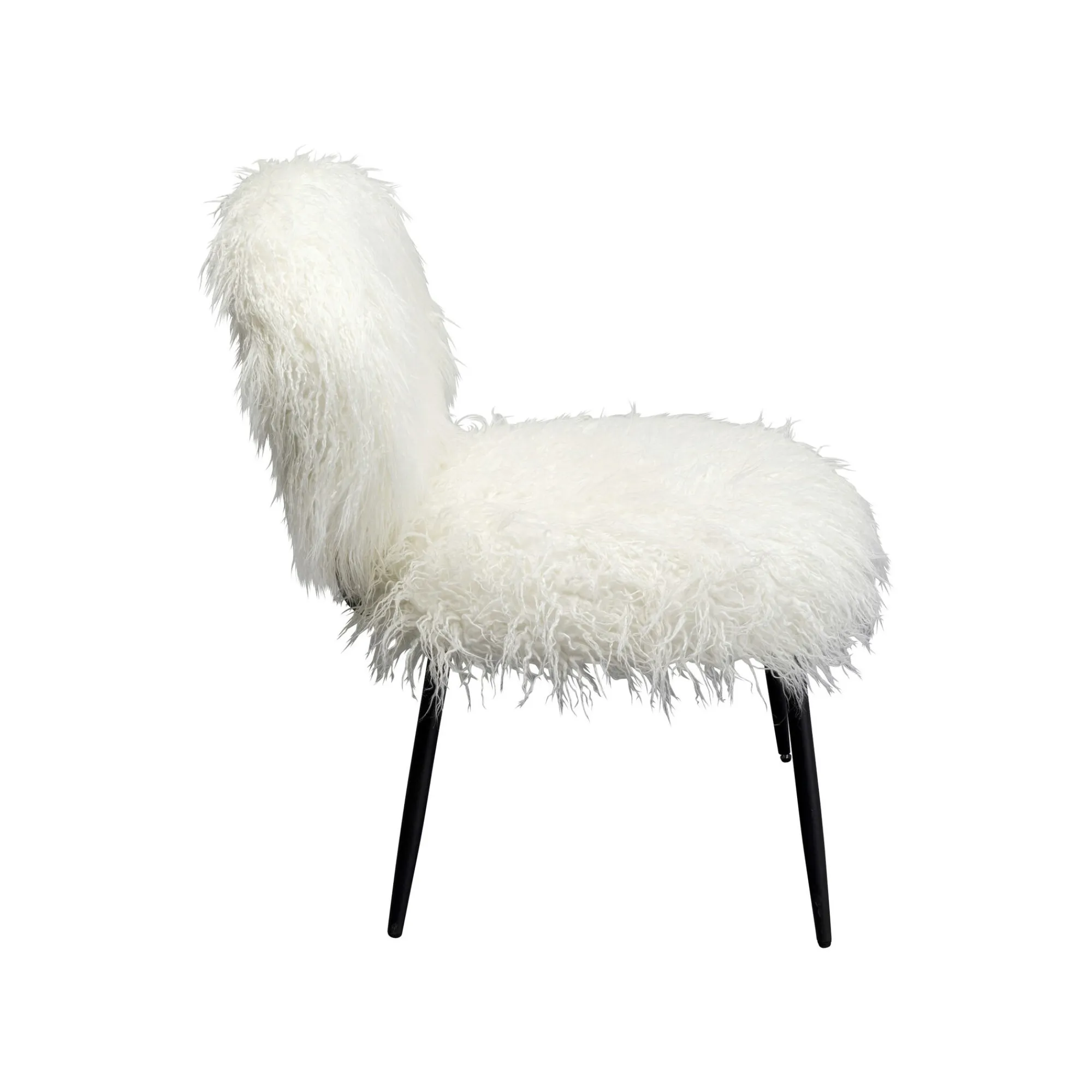 KARE Design Fauteuil Hairy Blanc ^ Fauteuil
