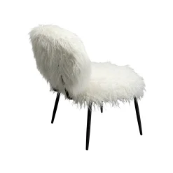 KARE Design Fauteuil Hairy Blanc ^ Fauteuil