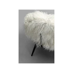 KARE Design Fauteuil Hairy Blanc ^ Fauteuil