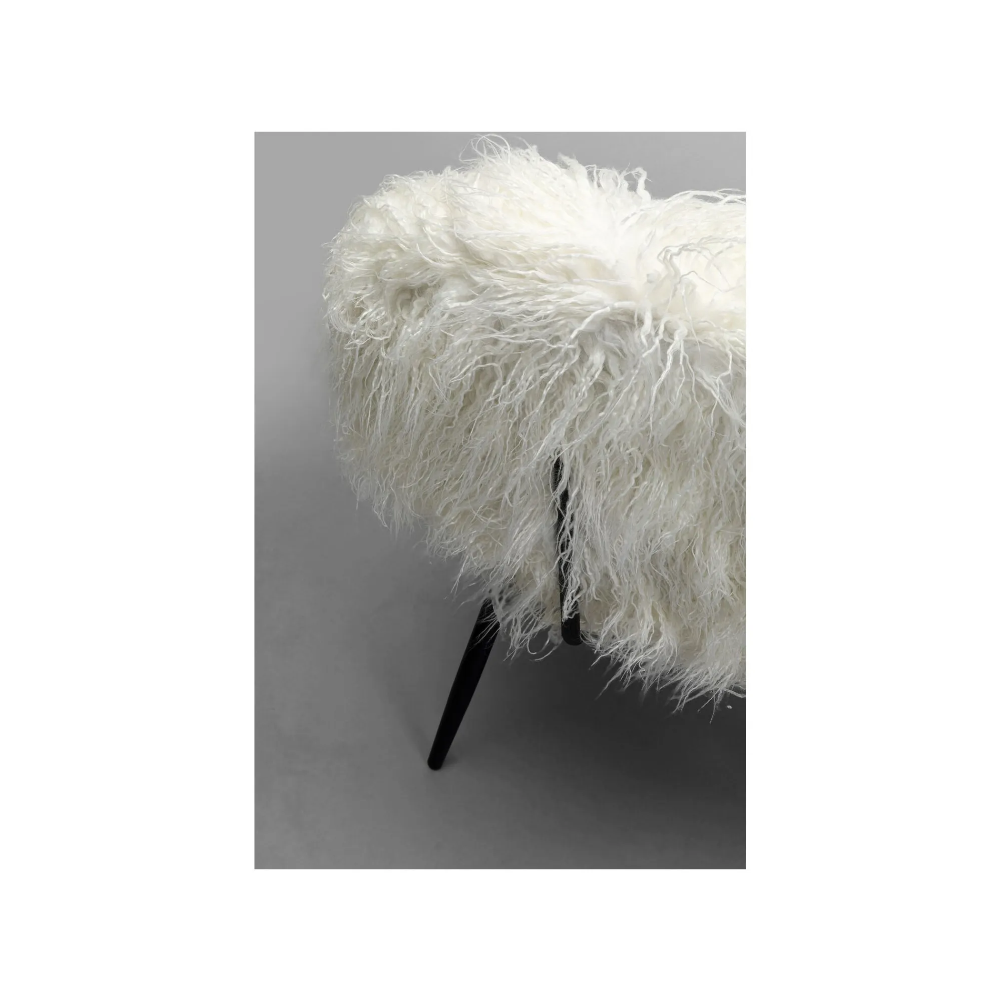 KARE Design Fauteuil Hairy Blanc ^ Fauteuil