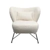 KARE Design Fauteuil Jacky Teddy Blanc ^ Fauteuil
