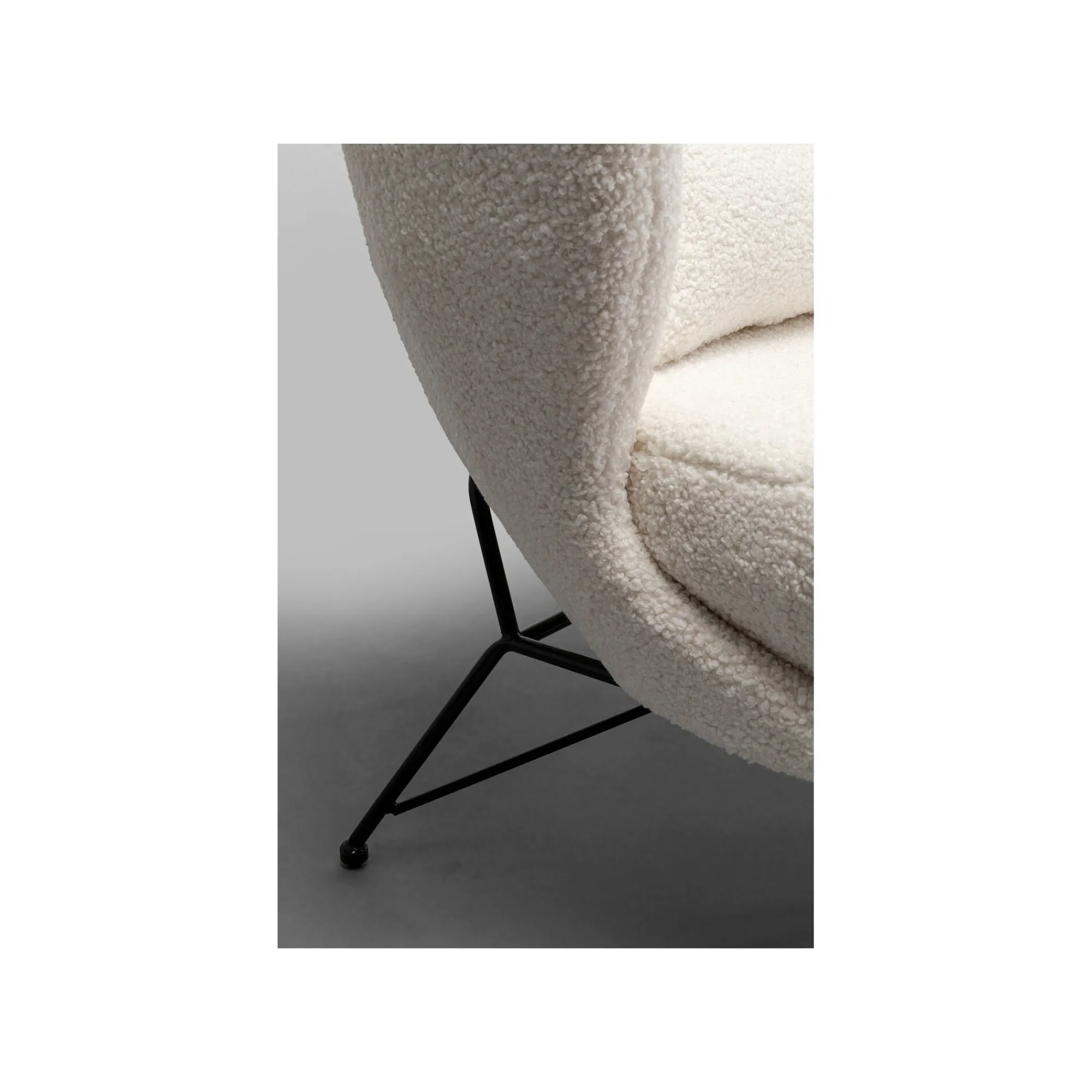 KARE Design Fauteuil Jacky Teddy Blanc ^ Fauteuil