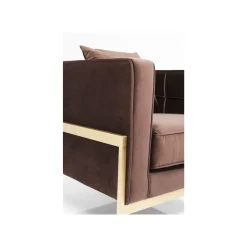 KARE Design Fauteuil Loft Marron Velours ^ Fauteuil