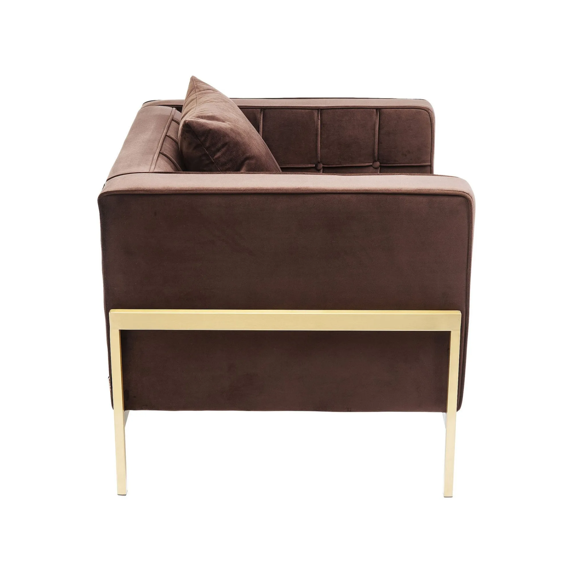 KARE Design Fauteuil Loft Marron Velours ^ Fauteuil