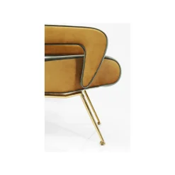 KARE Design Fauteuil Luna Velours Vert ^ Fauteuil