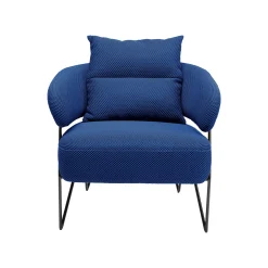 KARE Design Fauteuil Peppo Bleu ^ Fauteuil