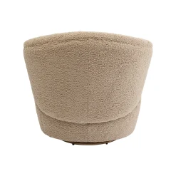 KARE Design Fauteuil Pivotant Carella Taupe ^ Fauteuil