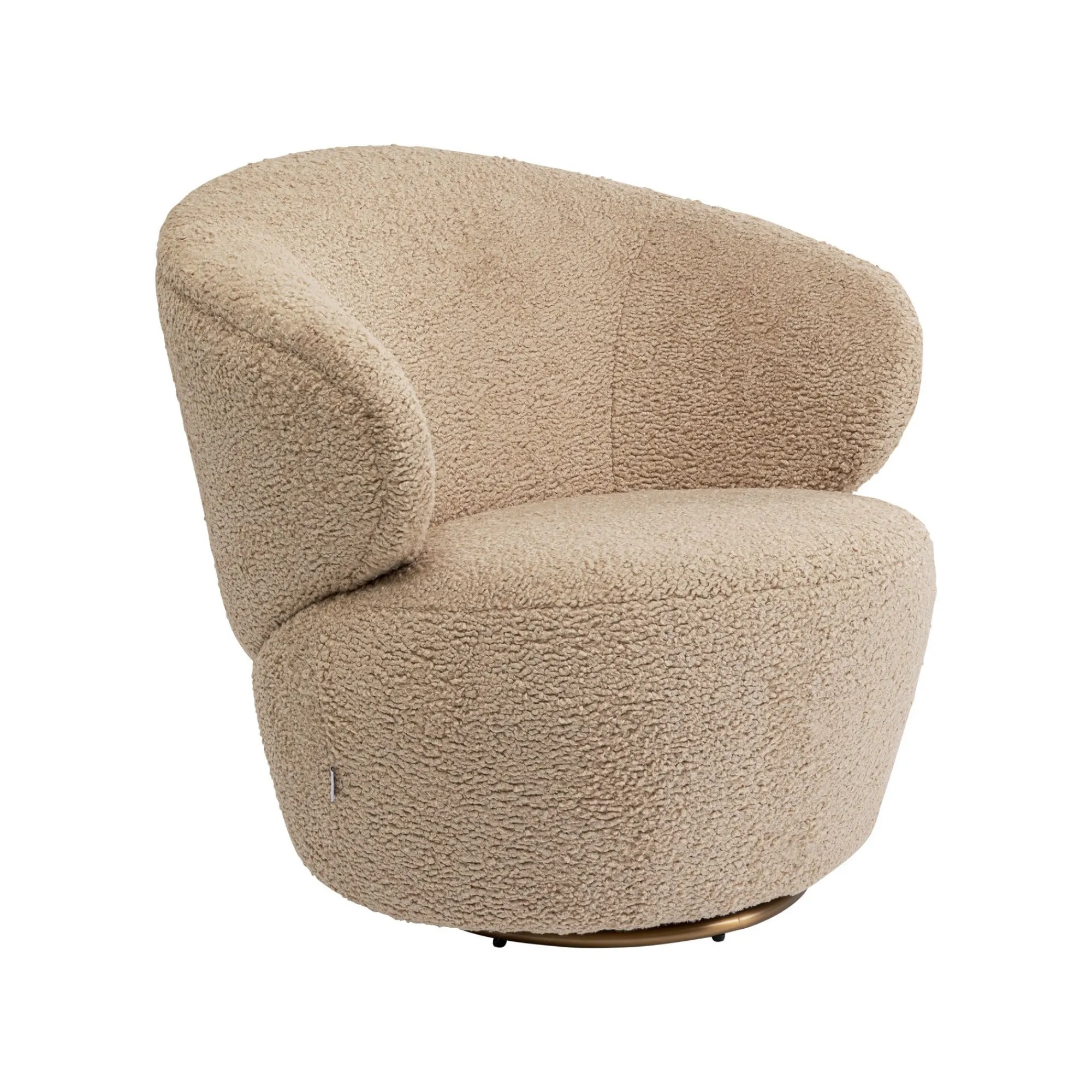 KARE Design Fauteuil Pivotant Carella Taupe ^ Fauteuil