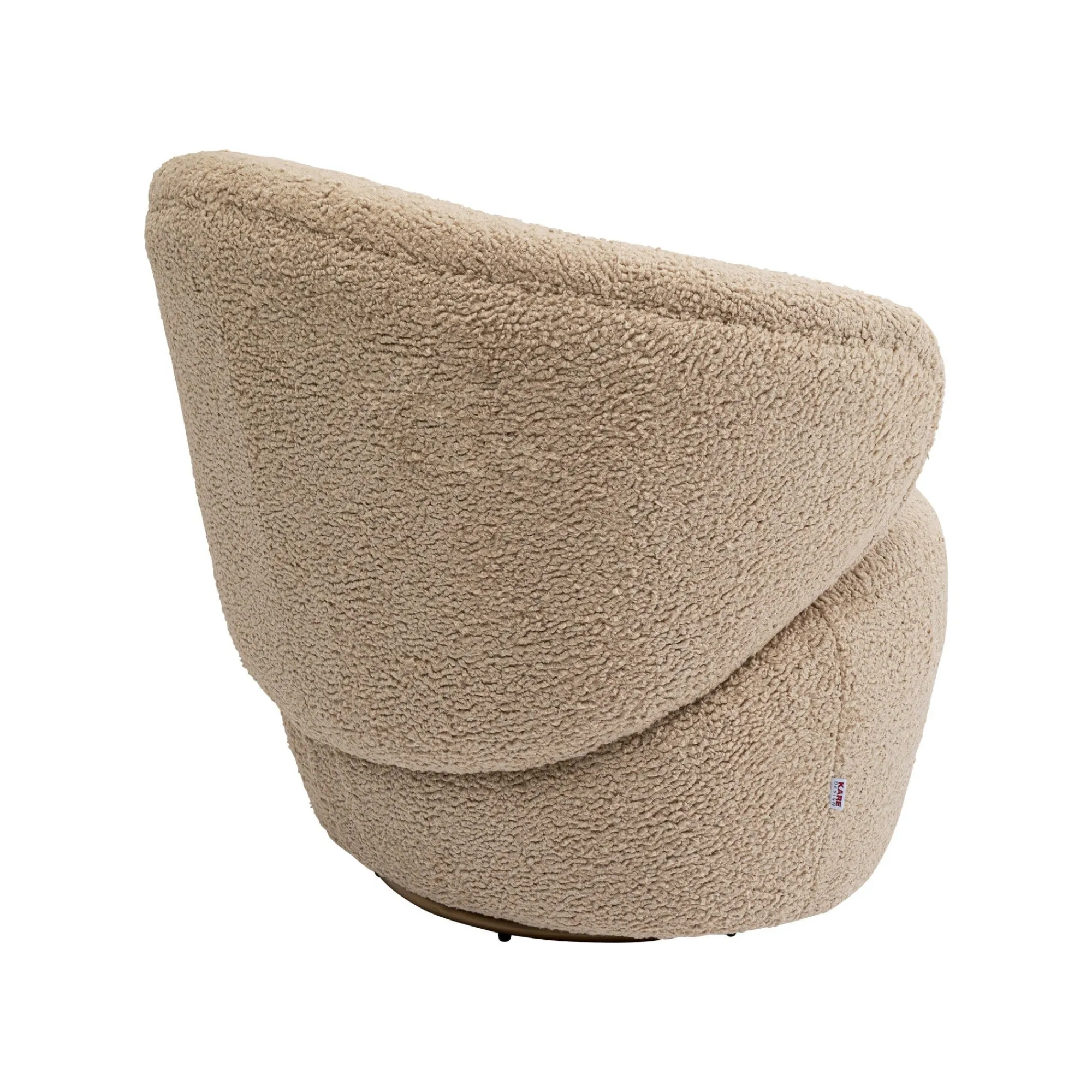 KARE Design Fauteuil Pivotant Carella Taupe ^ Fauteuil