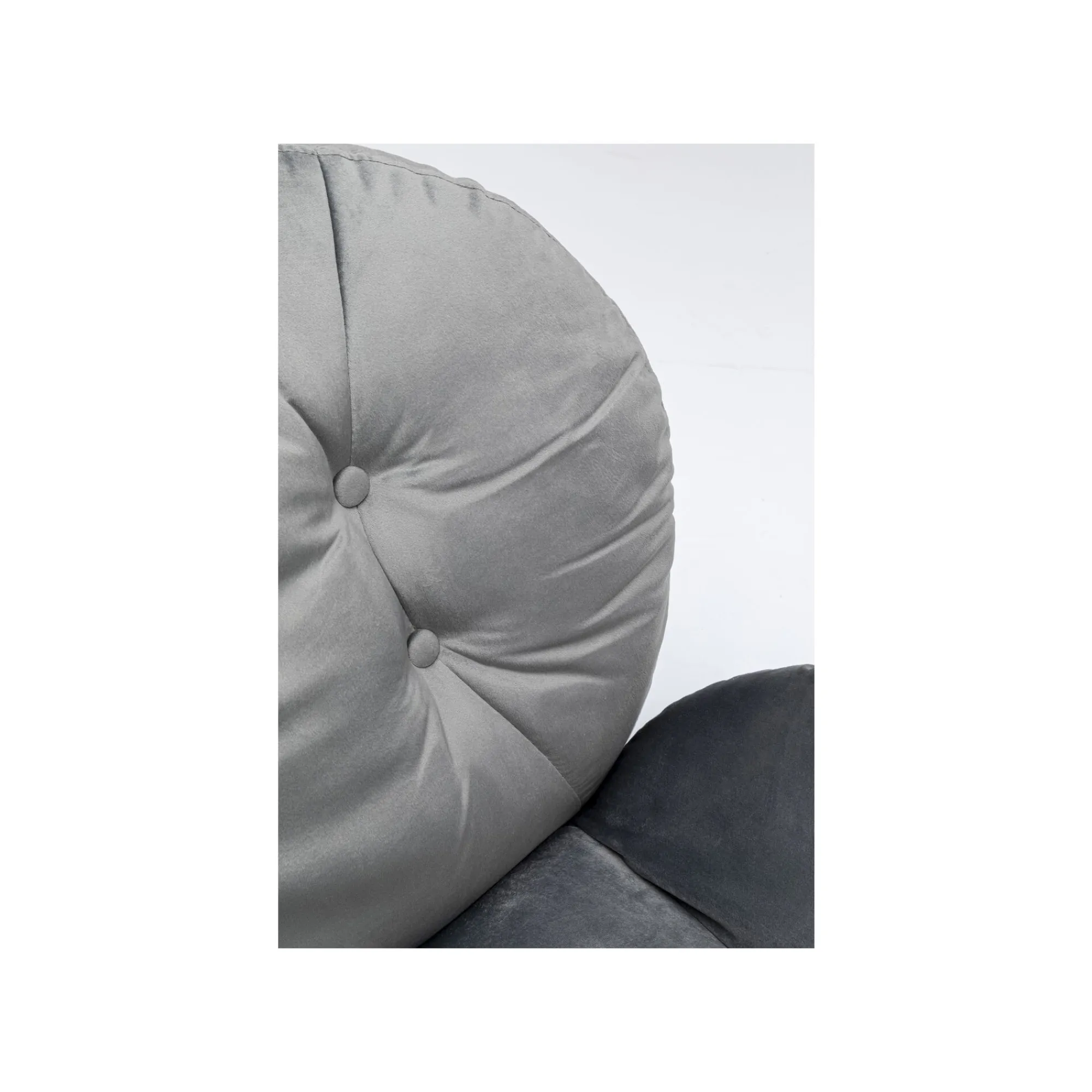 KARE Design Fauteuil Pivotant Cosy Velours Gris ^ Fauteuil