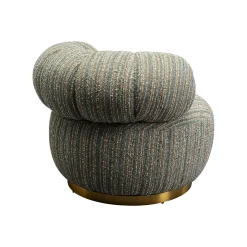 KARE Design Fauteuil Pivotant Couture Vert ^ Fauteuil