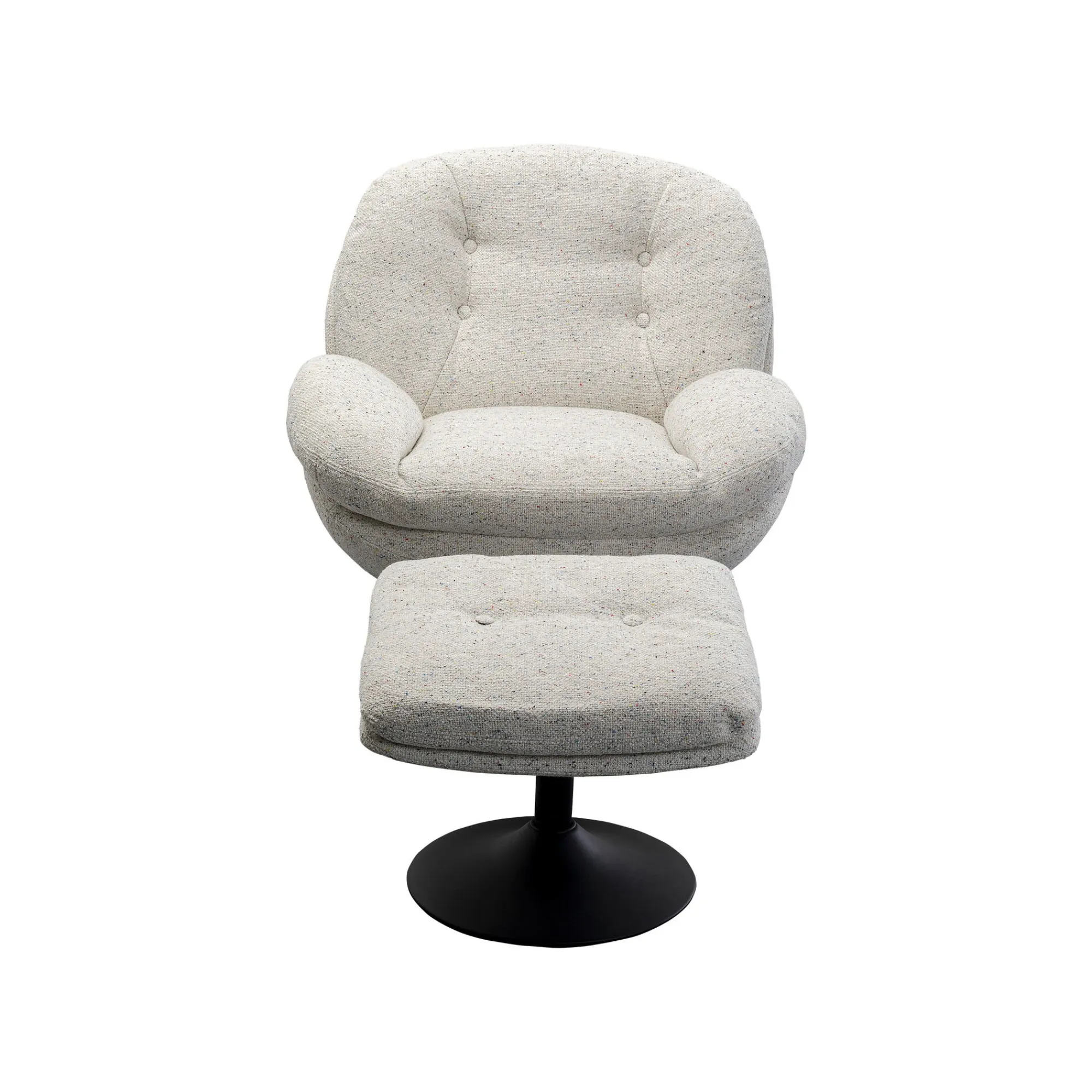 KARE Design Fauteuil Pivotant Et Repose-pieds Stanford ^ Fauteuil