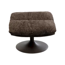 KARE Design Fauteuil Pivotant Et Repose-pieds Montreal Marron ^ Fauteuil