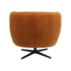 KARE Design Fauteuil Pivotant Fuzzy Marron ^ Fauteuil